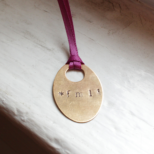 How-to: Metal Stamping 201 // *fml! Necklace
